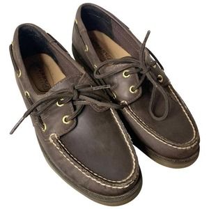 Sperry Boat  Brown Leather Women Shoes Size 6.5